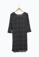 Second hand dress FREYA made of TENCEL™ Lyocell - Black / White Flowers (Tencel) - M