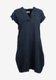 Second hand linen dress BIANCA made of linen - Midnight Blue (Linen) - M