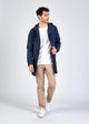 Second Hand Kurzmantel ASTON aus Bio-Baumwolle - Blue (Water Repellent) - XXL