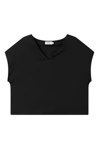 Second hand blouse shirt RUBY made from TENCEL™ Lyocell - Black (Tencel) - N/A - L