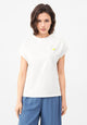 Second Hand T-Shirt GBLAILA (Lemon) slim Fit aus Bio-Baumwolle - White - S