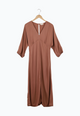 Second hand midi dress AMIRA from LENZING™ ECOVERO™ - Truffle Beige - S - Truffle Beige - S