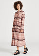 Second hand maxi dress MARINA from LENZING™ ECOVERO™ - Muddy Pink (Tie Dye) - M