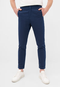 Second hand BRUNO chino pants made from organic cotton - Blue - N/A - XXL