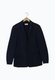 Second hand jacket BENT made from organic cotton - Midnight Blue (Structure) - L