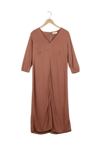Second Hand Midikleid AMIRA aus LENZING™ ECOVERO™ - Truffle Beige - S - Truffle Beige - S