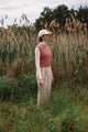 Second Hand Bundfaltenhose CHRISTIN aus Bio-Baumwolle - Beige - S