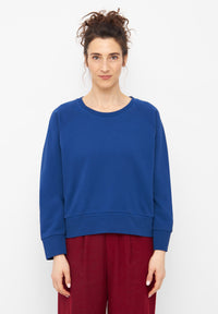 Second Hand Sweatshirt HEDI aus Bio-Baumwolle - Deep Blue - XS