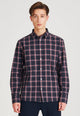Second Hand Karo-Hemd KENT aus Bio-Baumwolle - Blue / Red (Checks) - S