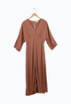 Second Hand Midikleid AMIRA aus LENZING™ ECOVERO™ - Truffle Beige - S - Truffle Beige - S