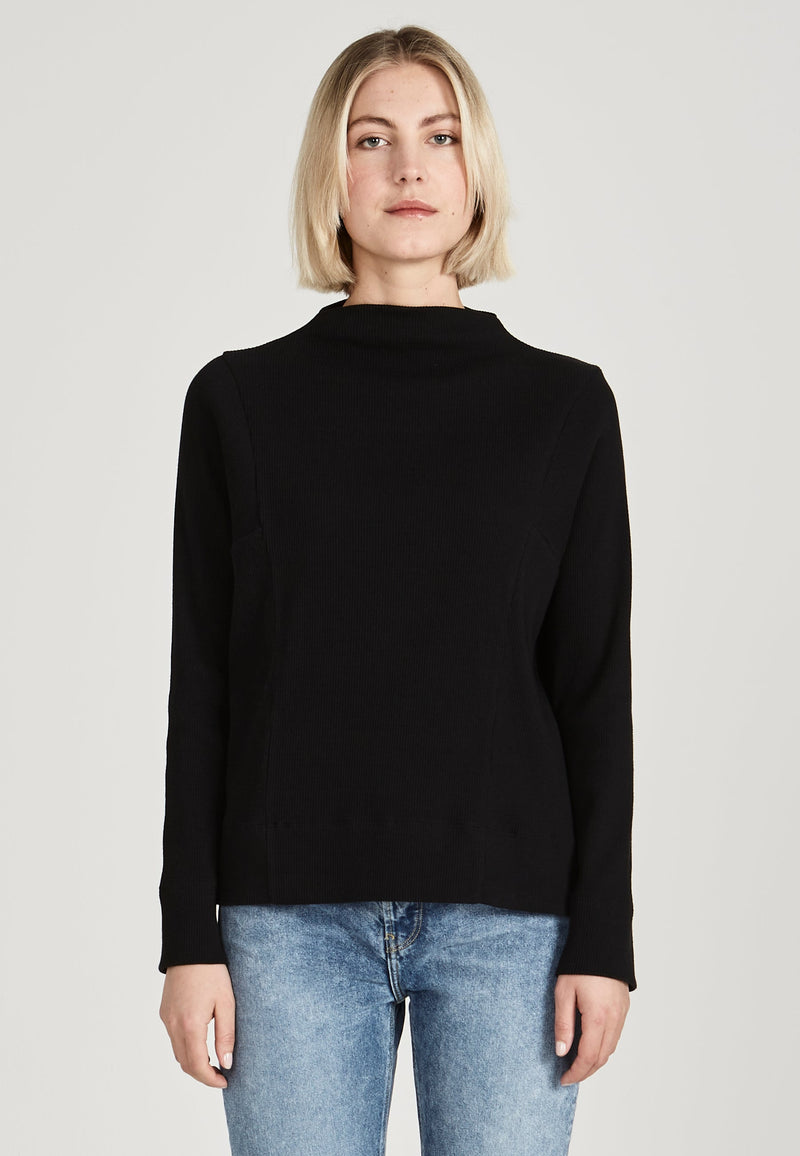 Second hand longsleeve LUISA made from organic cotton - Black - M