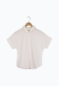 Second Hand Kurzarmbluse GBSARAH relaxed Fit aus LENZING™ ECOVERO™ - White - S