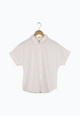 Second Hand Kurzarmbluse GBSARAH relaxed Fit aus LENZING™ ECOVERO™ - White - S