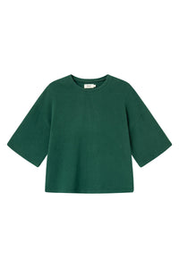 Second Hand Sweater SELMA aus recycelter Baumwolle - Cedar Green - S