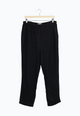 Second hand linen trousers ELISA made of linen - Black (Linen) - N/A - XL