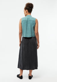 Givn Berlin A-Linien-Rock GBVANA aus TENCEL™ mit Peach-Effekt Skirt Black (Tencel)