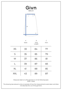 Givn Berlin A-Linien-Rock GBVANA aus TENCEL™ mit Peach-Effekt Skirt Black (Tencel)