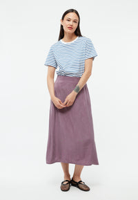Givn Berlin A-Linien-Rock GBVANA aus TENCEL™ mit Peach-Effekt Skirt English Violet (Tencel)