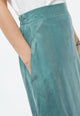 Givn Berlin A-Linien-Rock GBVANA aus TENCEL™ mit Peach-Effekt Skirt Graphite Green (Tencel)