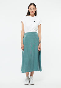 Givn Berlin A-Linien-Rock GBVANA aus TENCEL™ mit Peach-Effekt Skirt Graphite Green (Tencel)