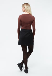 Givn Berlin Asymetrischer Rock GBVIVI aus Wolle Skirt Black