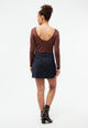 Givn Berlin Asymetrischer Rock GBVIVI aus Wolle Skirt Midnight Blue