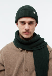Givn Berlin Beanie GBCHRISTOF aus Bio-Baumwolle Beanie Bottle Green