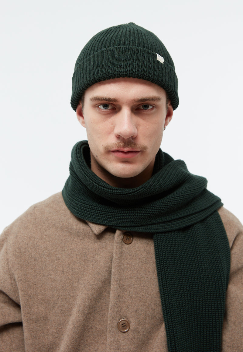 Givn Berlin Beanie GBCHRISTOF aus Bio-Baumwolle Beanie Bottle Green