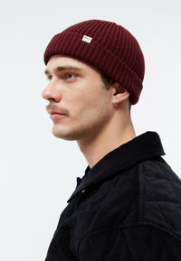 Givn Berlin Beanie GBCHRISTOF aus Bio-Baumwolle Beanie Burgundy
