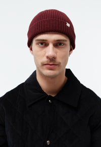 Givn Berlin Beanie GBCHRISTOF aus Bio-Baumwolle Beanie Burgundy