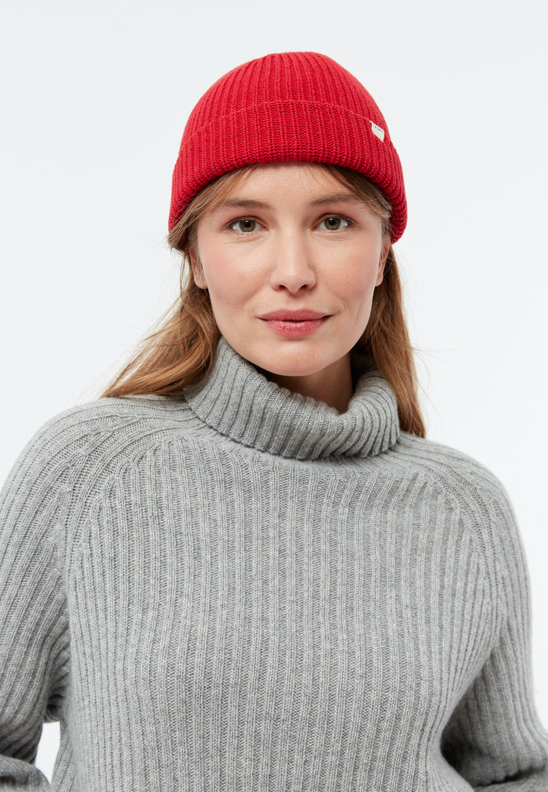 Givn Berlin Beanie GBCHRISTOF aus Bio-Baumwolle Beanie Crimson