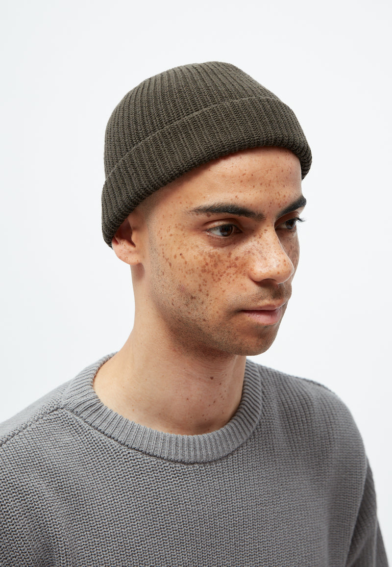 Givn Berlin Beanie GBCHRISTOF aus Bio-Baumwolle Beanie Dark Olive