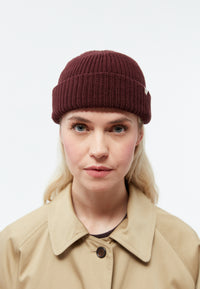 Givn Berlin Beanie GBCHRISTOF aus Bio-Baumwolle Beanie Wine Red