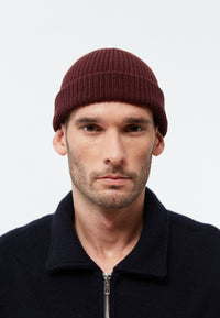 Givn Berlin Beanie GBCHRISTOF aus Bio-Baumwolle Beanie Wine Red