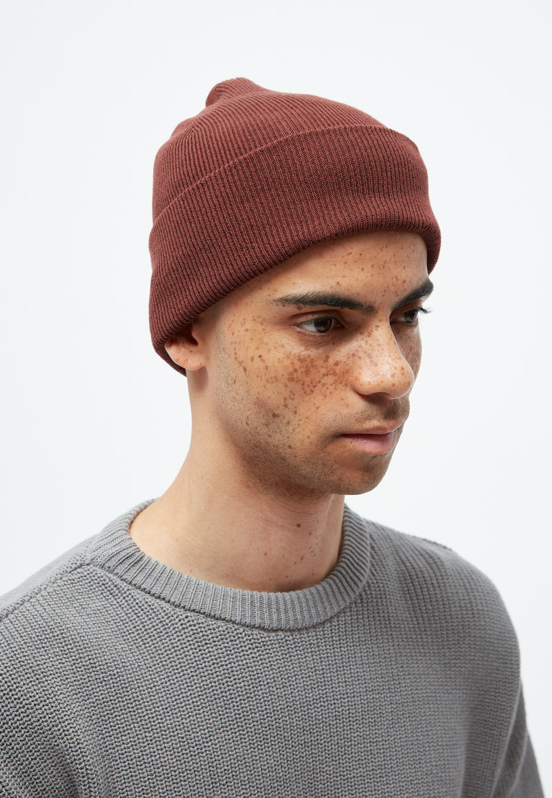 Givn Berlin Beanie GBFREDDY aus Bio-Baumwolle Beanie Intense Rust