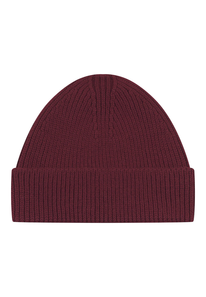 Givn Berlin Beanie GBHEKTOR aus Bio-Merinowolle Beanie Burgundy (Merino)