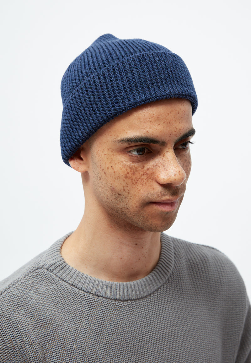 Givn Berlin Beanie GBHEKTOR aus Bio-Merinowolle Beanie Water Blue (Merino)