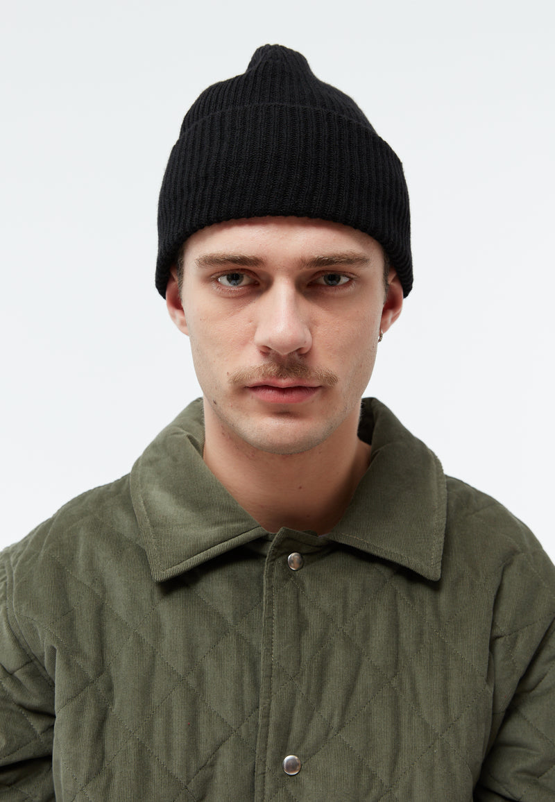 Givn Berlin Beanie GBParis aus Bio-Baumwoll Strick Beanie Black