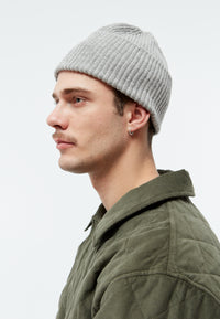 Givn Berlin Beanie GBParis aus Bio-Baumwoll Strick Beanie Mid Grey
