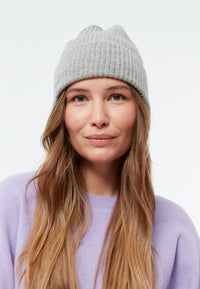 Givn Berlin Beanie GBParis aus Bio-Baumwoll Strick Beanie Mid Grey