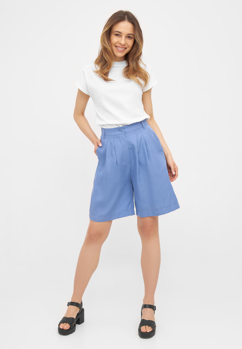Givn Berlin Bermuda-Shorts PETRA aus TENCEL™ Lyocell Shorts Iris Purple (Tencel)