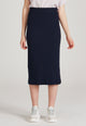 Givn Berlin Bleistiftrock ALISHA aus Bio-Baumwolle Skirt Midnight Blue