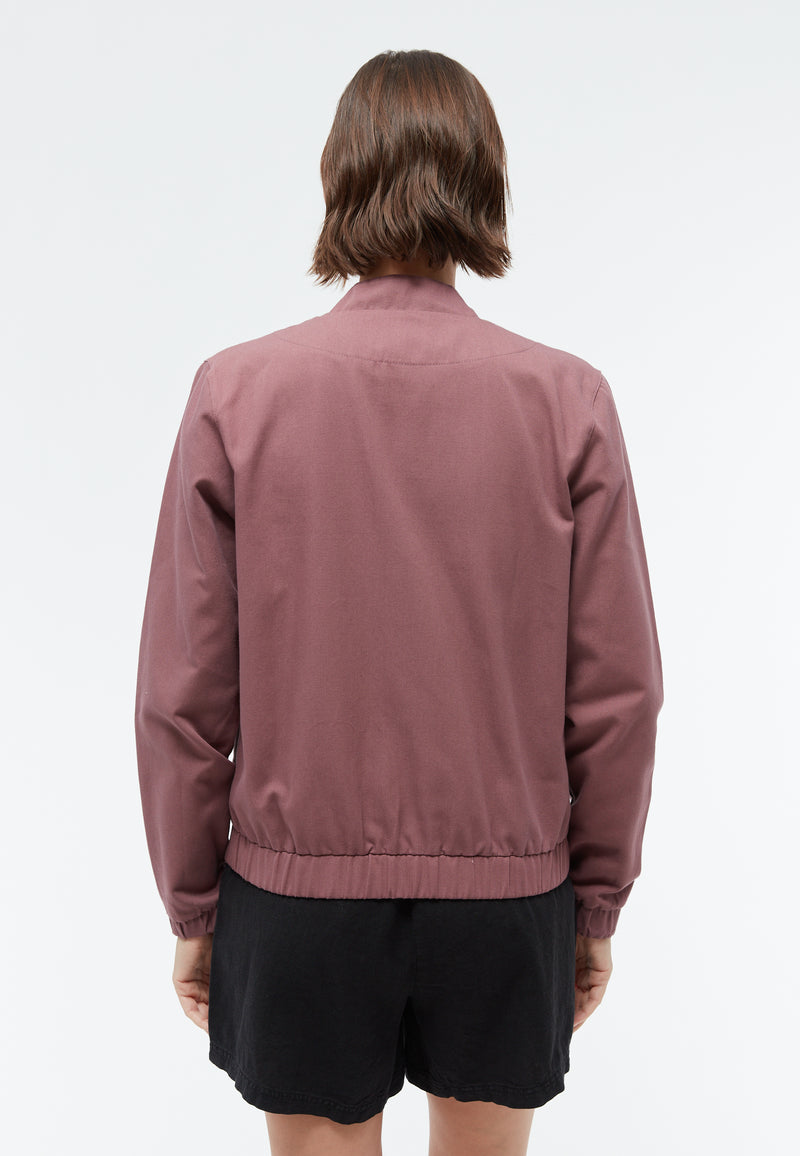 Givn Berlin Blouson GBESTRELLA aus fester Bio-Baumwolle Jacket Dark Rosewood
