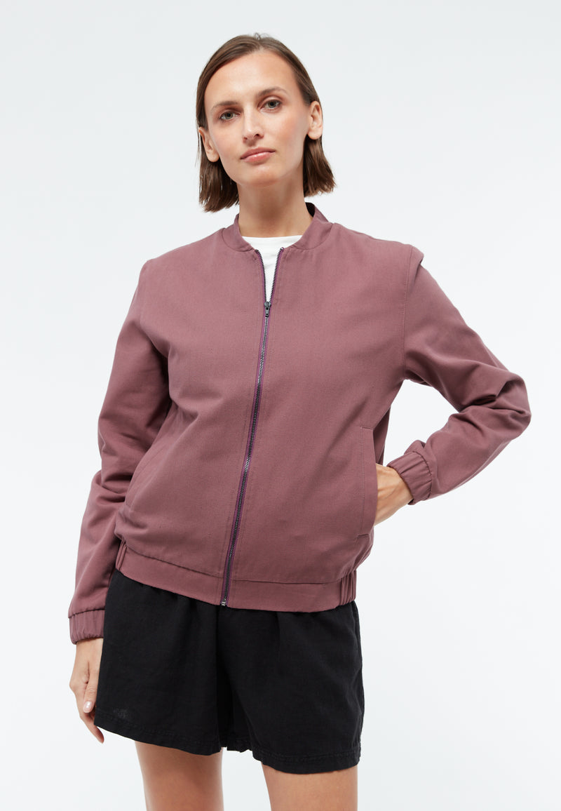 Givn Berlin Blouson GBESTRELLA aus fester Bio-Baumwolle Jacket Dark Rosewood