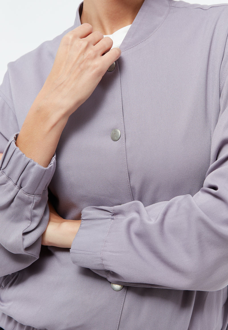 Givn Berlin Blouson GBLORELLA relaxed aus LENZING™ ECOVERO™ Jacket Lilac Grey