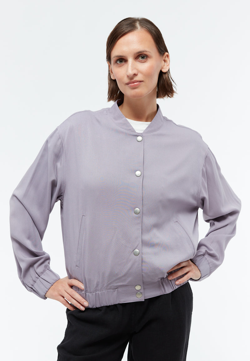 Givn Berlin Blouson GBLORELLA relaxed aus LENZING™ ECOVERO™ Jacket Lilac Grey