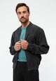 Givn Berlin Blousonjacke GBKENO relaxed aus TENCEL™ mit Peach-Effekt Jacket Black (Tencel)