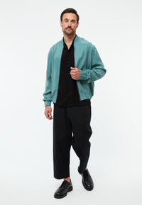 Givn Berlin Blousonjacke GBKENO relaxed aus TENCEL™ mit Peach-Effekt Jacket Graphite Green (Tencel)