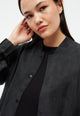Givn Berlin Blousonjacke GBLORELLA relaxed aus TENCEL™ mit Peach-Effekt Jacket Black (Tencel)