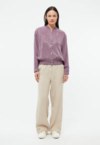 Givn Berlin Blousonjacke GBLORELLA relaxed aus TENCEL™ mit Peach-Effekt Jacket English Violet (Tencel)